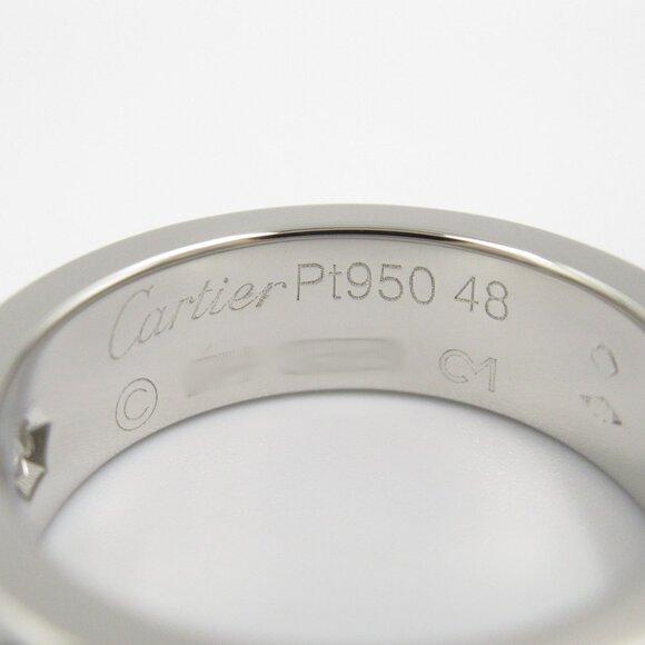 CARTIER Platinum Diamond Love Ring - Picture 4 of 8